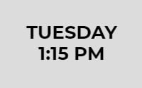 Tuesday 13:15