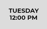 Tuesday 12:00